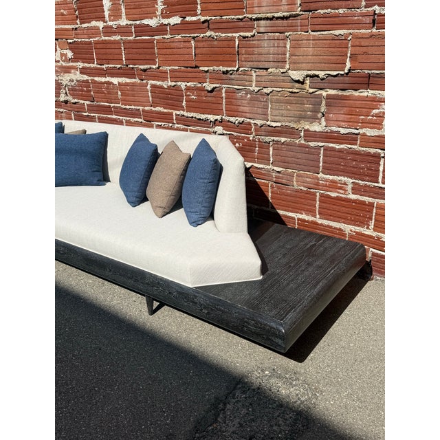 Wood Model 2006-S Platform Sofa Attributed to Adrian Pearsall for Craft Associates For Sale - Image 7 of 9