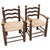 Set of Early 20th Century Popular Rustic Armchairs in Wood and Rattan For Sale - Image 17 of 18