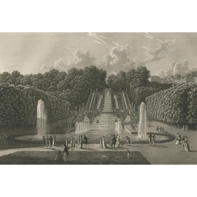 Louis-Pierre Baltard, View of the Cascades at Saint-Cloud, 1803, Engraving For Sale - Image 4 of 9