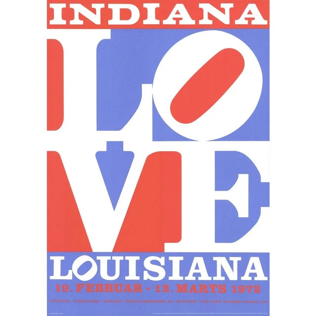Art Deco 2018 Robert Indiana 'Love' Pop Art Red,White,Blue Denmark Giclee For Sale - Image 3 of 3