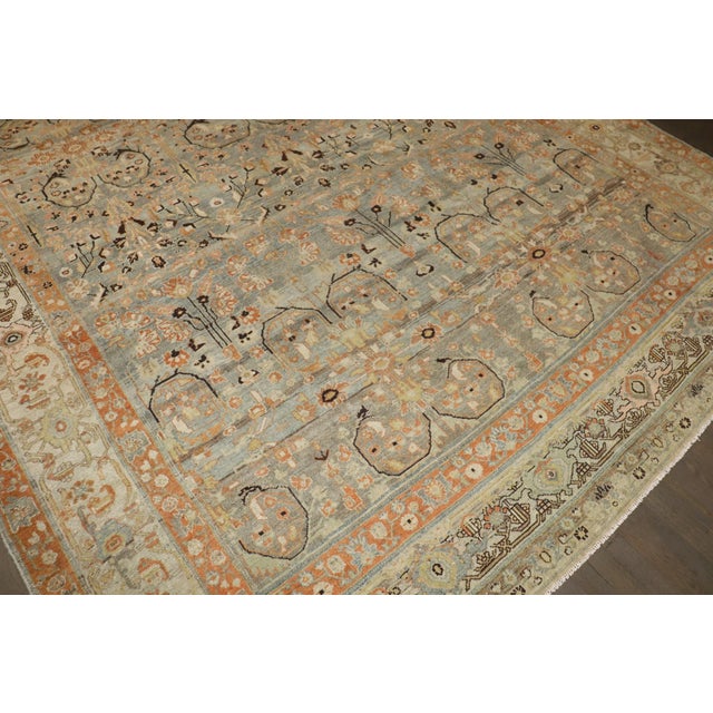 Spiral Motif Antique Persian Malayer Rug no. j5270 For Sale - Image 10 of 14