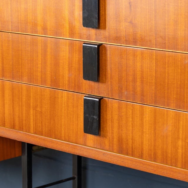Vintage 20th Century Italian Teak Modular Wall Cabinet, 1960s For Sale - Image 14 of 18