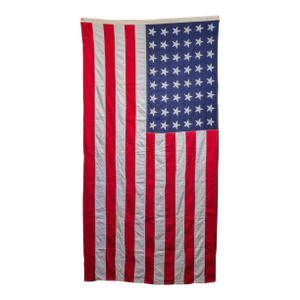 Large Valley Forge American Flag With 48 Stars c.1940-1950