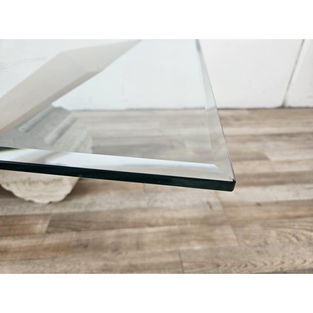 Valentino Coffee Table in Glass, Wood and Travertine by Cattelan Italia, 1990 For Sale - Image 11 of 13