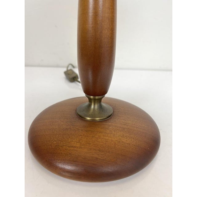 Teak and Amber Glass Table Lamp from Hustadt Leuchten, 1960s For Sale - Image 13 of 18