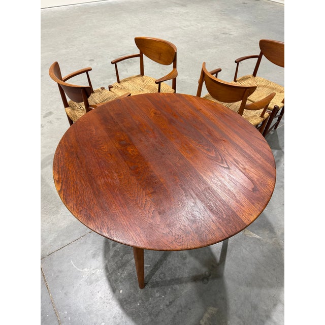 1950s Mid Century Danish Teak Dining Set Peter Hvidt and Orla Molgaard Nielsen for Soborg Mobelfabrik Attrb For Sale - Image 11 of 11