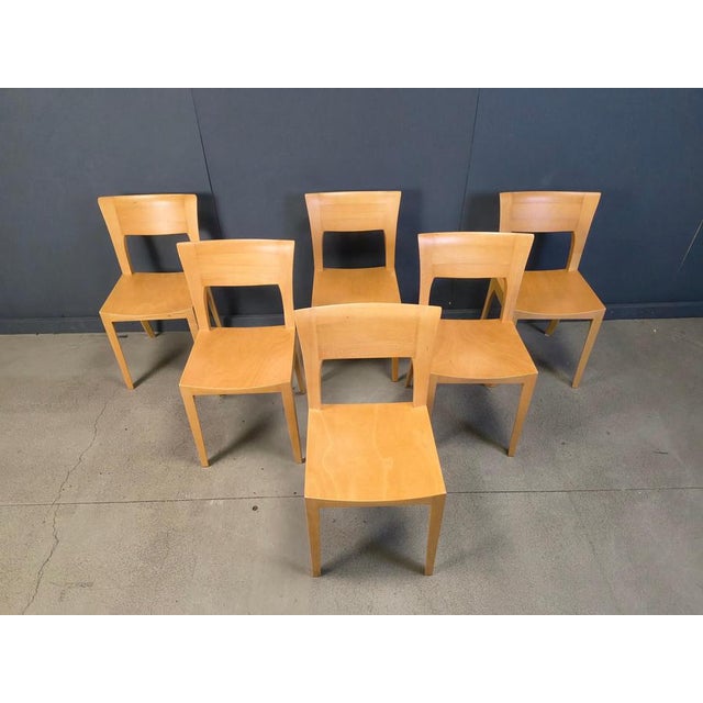 Vintage Oak Dining Chairs, Belgium, 1980s, Set of 6 For Sale - Image 15 of 16