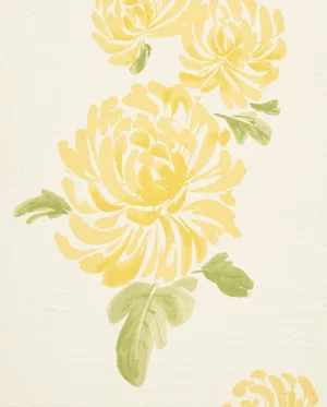 Sample - Schumacher Hana Sisal Wallpaper in Yellow