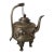 Late 19th Century Chinese Mixed Metal Dragon & Lion Tripod Teapot For Sale