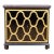 Dorothy Draper Black Lacquer and Gilded Espana Cabinet For Sale
