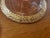 American Pair Vintage Pink Depression Glass Tapered Candle Holders Gilded Floral Scroll Design For Sale - Image 3 of 6