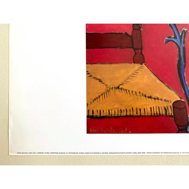 Red Henri Matisse Vintage Postimpressionist Lithograph Print Poster " the Dessert : Harmony in Red " 1908 For Sale - Image 8 of 13