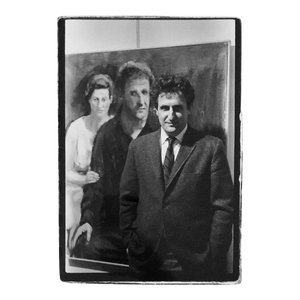 Fred McDarrah, Vintage Signed Silver Gelatin Photograph Paul Georges Studio Painting Photo, 1967