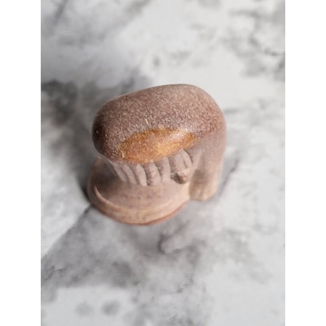 Late 20th Century Hand Carved African Soapstone Sculpture For Sale - Image 4 of 12