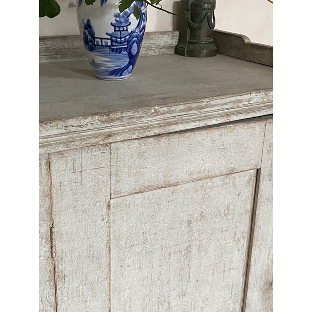 Gustavian Grey Sideboard, 1850s For Sale - Image 9 of 11