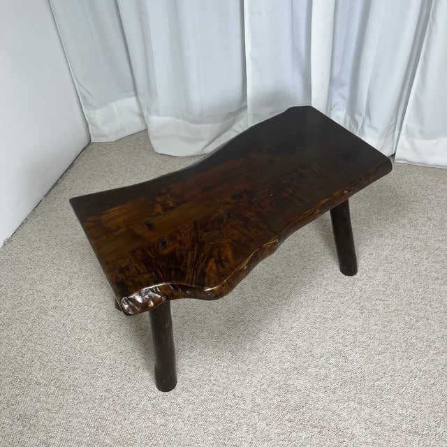 Rustic Wabi-Sabi Coffee Table in Wood, 1970s For Sale - Image 14 of 18