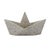 Shaped like a folded paper boat, the Gabby Sailboat Catchall pairs playful design with a modern speckled cream finish....