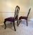 Eggplant 1930s Vintage Queen Ann Style Solid Walnut Dining Chairs With Imperial Purple Needlepoint Seats - Set of 5 For Sale - Image 8 of 13