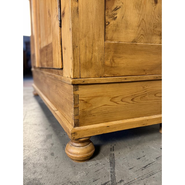 Dutch Knockdown Pine Wardrobe | Circa 1880 For Sale - Image 9 of 18