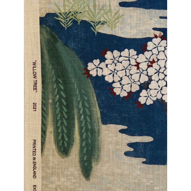 2020s Anna French | Sku: Td Af23110 Anna French Willow Tree Navy Fabric 3 Yards For Sale - Image 5 of 6