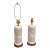 Late 20th Century Chinoiserie Style Pierced Ceramic Table Lamps, Pair For Sale