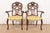 Romweber Antique French Provincial Louis XV Carved Walnut Armchairs, Pair For Sale - Image 12 of 12