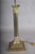 Metal Dutch Neoclassical Brass Column Table Lamp, 1950s For Sale - Image 7 of 10