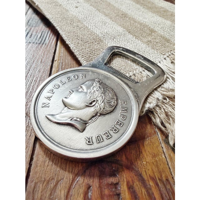 Christofle Vintage Christofle Silver Plated Napoleon Bottle Opener For Sale - Image 4 of 5