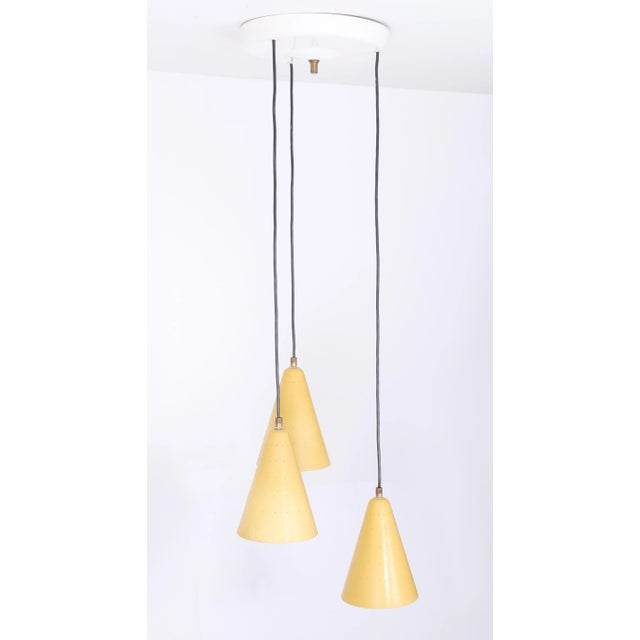 Metal Yellow Pendant Lamp in Aluminum, 1960s For Sale - Image 7 of 7