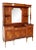 Antique Walnut, Mahogany & Maple Dresser with Mirror, 1910s For Sale