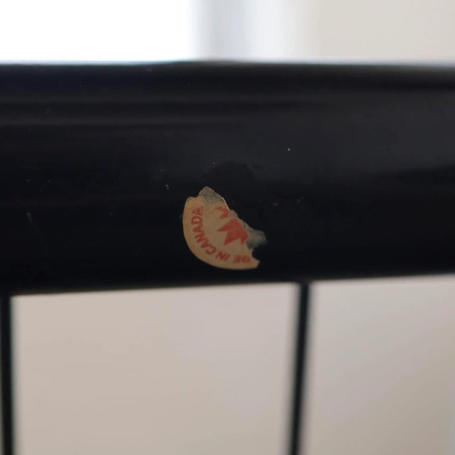 made in Canada - fully restored in mohair and freshly chromed. There is general wear consistent with age and use,...