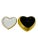 Gold Vintage Gold Leaf Heart Shaped Ceramic Catchall With Lid For Sale - Image 8 of 10