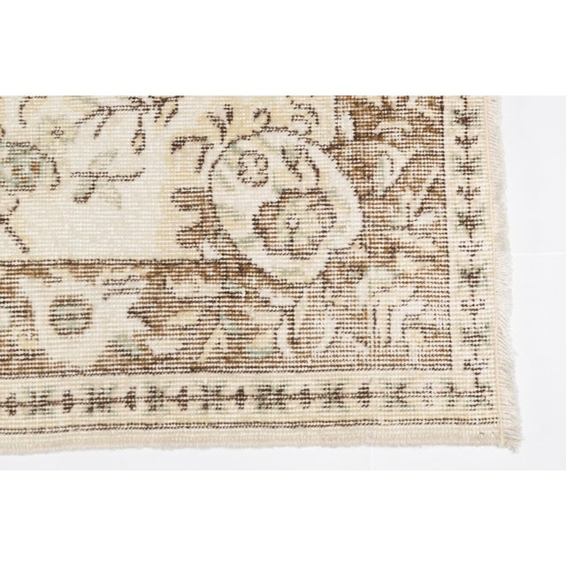 Turkish Mid 20th Century Geometric Anatolian Wool Carpet For Sale - Image 3 of 10