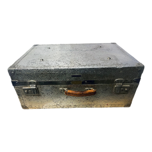 German Hammered Metal Photographers Camera Suit Case 1950