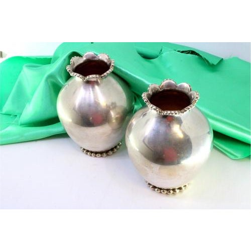 Round Silver Jugs, Set of 2 For Sale - Image 6 of 6