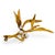 Vintage Italian Diamond Pearl 18k Yellow Gold Floral Brooch For Sale - Image 4 of 6
