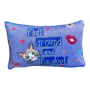 Velvet "Fluff Around and Find Out" Original Pillow, Custom