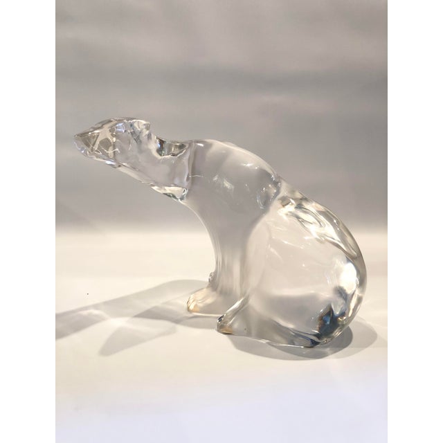 Vintage French Lalique Crystal Glass Polar Bear For Sale In Minneapolis - Image 6 of 10