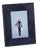 Rutbeek Navy Hair-On-Hide Leather Photo Frame, 4" x 6" For Sale