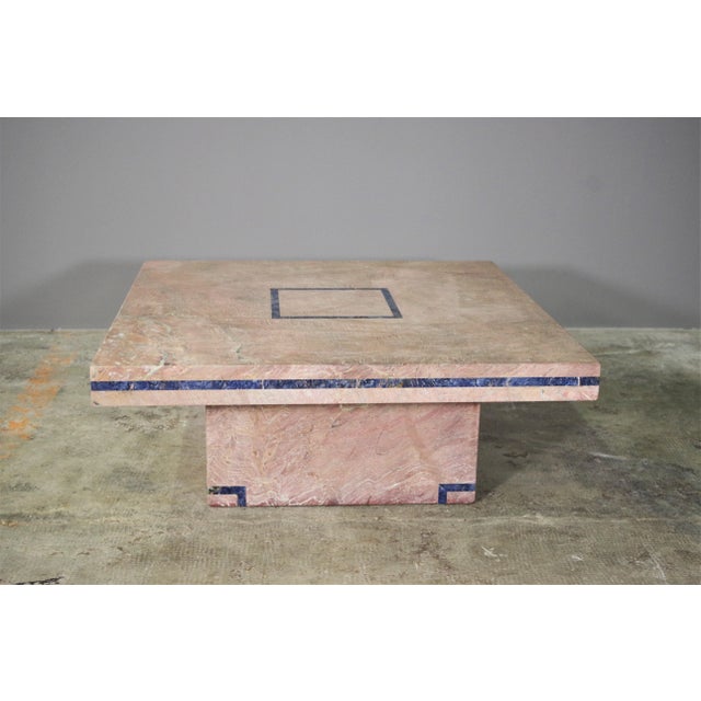 Mario Sabot Table in Marble with Lapis Lazuli Inserts by Mario Sabot, 1970s For Sale - Image 4 of 10