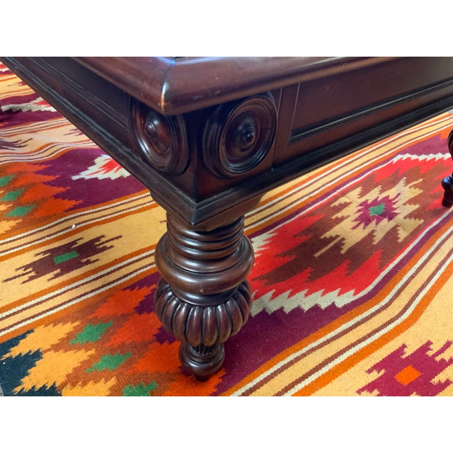 Late 20th Century 21st Century Ethan Allen Caned Top Coffee Table For Sale - Image 5 of 15