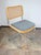 1980s Vintage Bauhaus Chair in Chrome, Raffia and Fabric, 1980s For Sale - Image 5 of 9