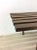 1960s Mid Century Modern Slat Bench Coffee Table With Walnut Finish For Sale - Image 5 of 12