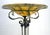 Late 20th Century Large 24" Diameter Onyx Shade Black Marble Maitland Smith Floor Lamp MINT For Sale - Image 5 of 15