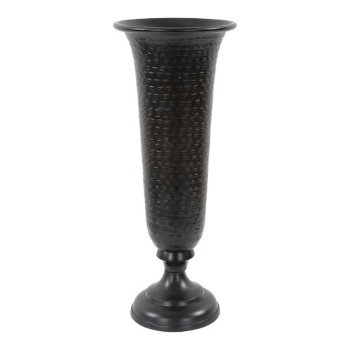 The Hammered Em Dash Tall Flared Trumpet Vase, Medium