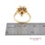 18k(750) Yellow Gold Natural Diamond Ballerina Ruby Ring, Size 6.5 For Sale - Image 12 of 14