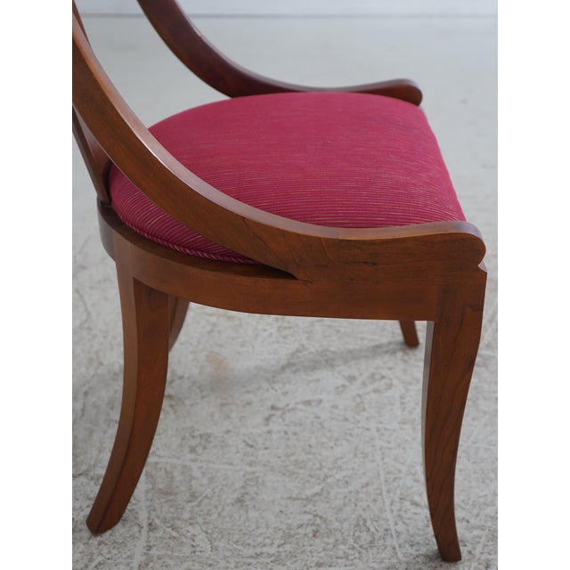 Set of 8 Stickley Cherry Regency Dining Room Chairs For Sale - Image 13 of 18