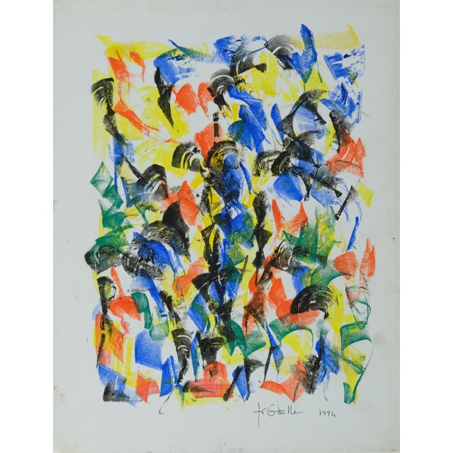 Françoise Galle, Black Cloud, Pastel For Sale