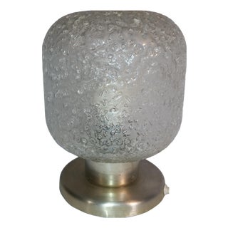 Table Lamp in Aluminum and Glass from Doria Leuchten, Germany, 1970s For Sale