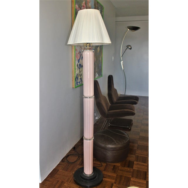 Late 20th Century 80's Glam Modern Floor Lamp For Sale - Image 5 of 5